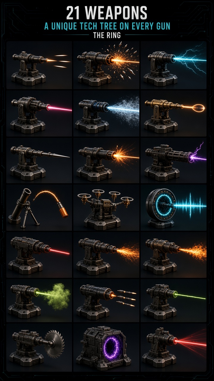 THE RING arsenal of weapons